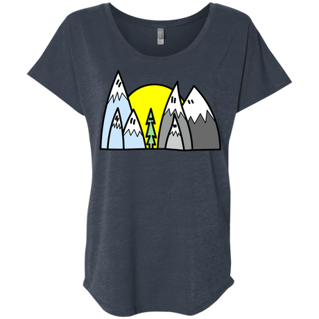 T-Shirts Vintage Navy / X-Small Be Different Triblend Dolman Sleeve