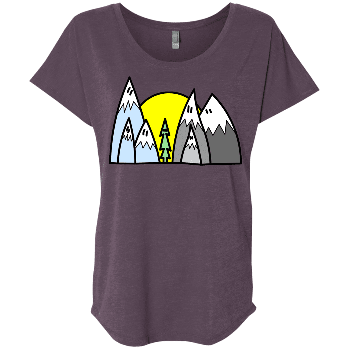 T-Shirts Vintage Purple / X-Small Be Different Triblend Dolman Sleeve