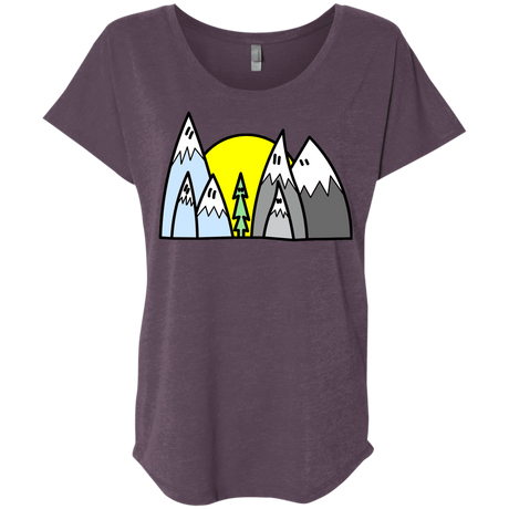 T-Shirts Vintage Purple / X-Small Be Different Triblend Dolman Sleeve