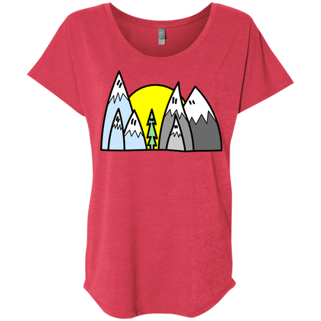 T-Shirts Vintage Red / X-Small Be Different Triblend Dolman Sleeve