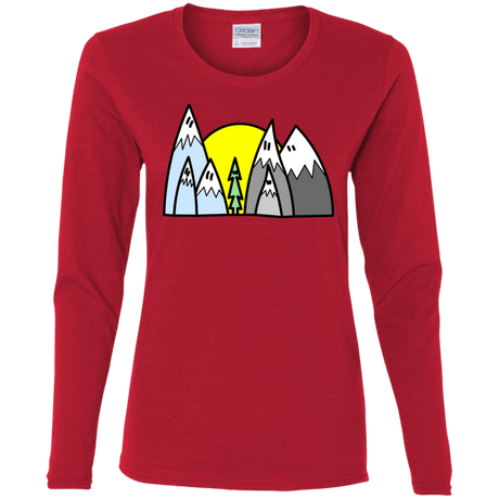 T-Shirts Red / S Be Different Women's Long Sleeve T-Shirt