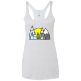 T-Shirts Heather White / X-Small Be Different Women's Triblend Racerback Tank