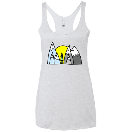 T-Shirts Heather White / X-Small Be Different Women's Triblend Racerback Tank