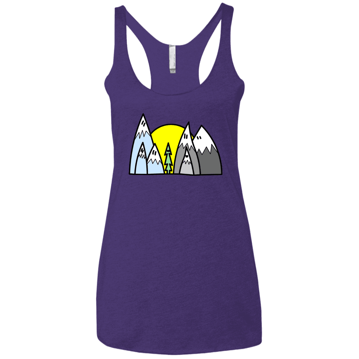 T-Shirts Purple Rush / X-Small Be Different Women's Triblend Racerback Tank