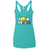 T-Shirts Tahiti Blue / X-Small Be Different Women's Triblend Racerback Tank