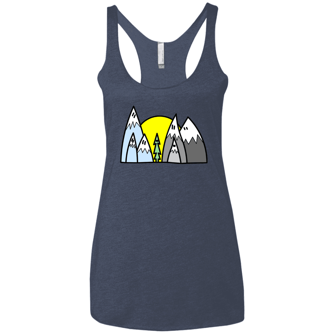 T-Shirts Vintage Navy / X-Small Be Different Women's Triblend Racerback Tank