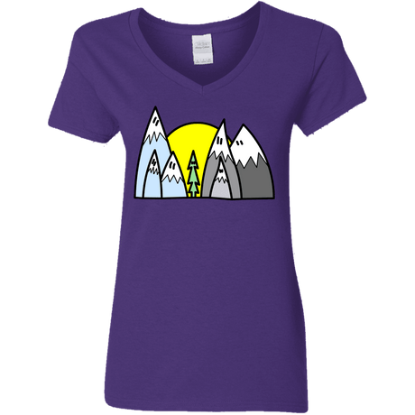 T-Shirts Purple / S Be Different Women's V-Neck T-Shirt