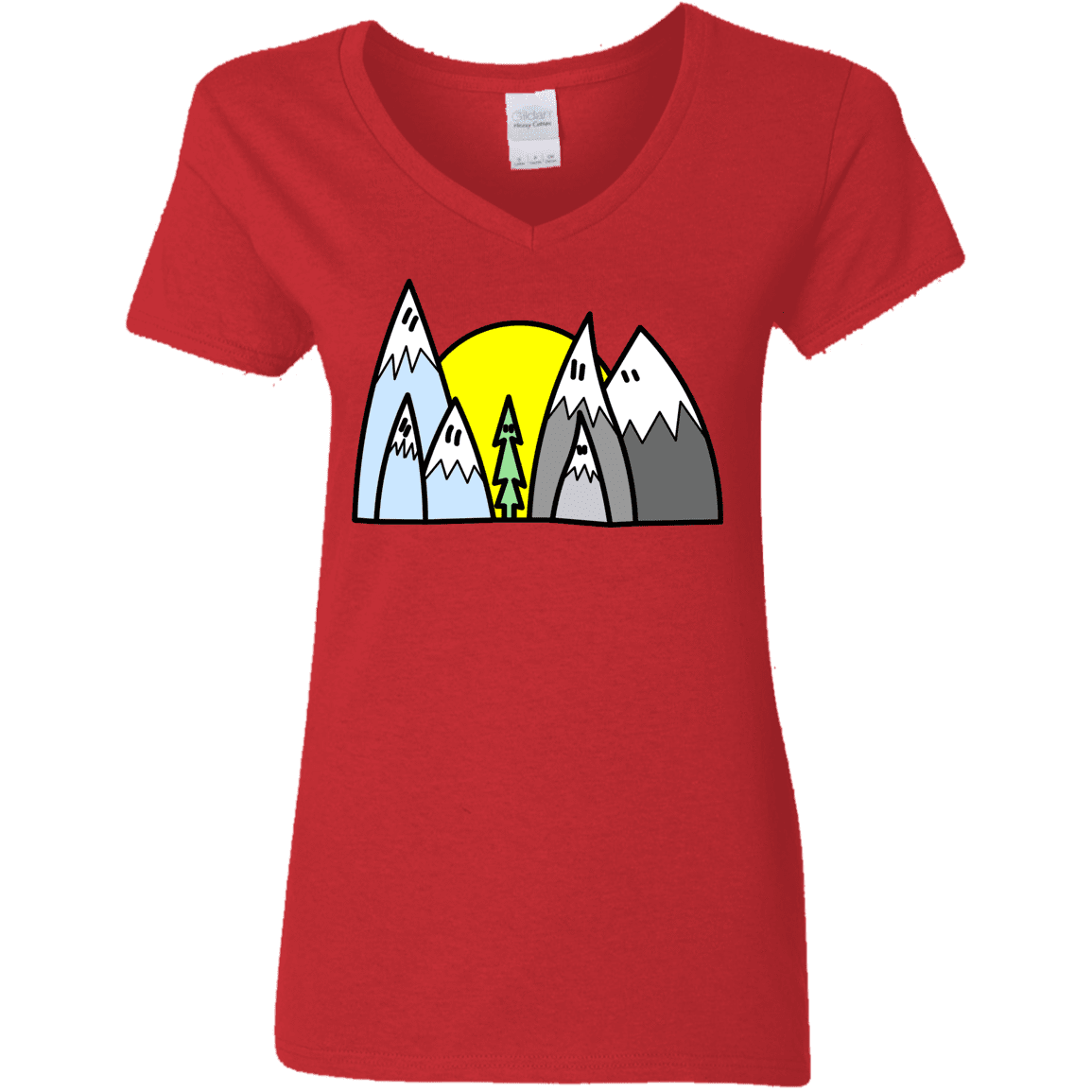 T-Shirts Red / S Be Different Women's V-Neck T-Shirt