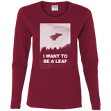 T-Shirts Cardinal / S Be Leaf Women's Long Sleeve T-Shirt