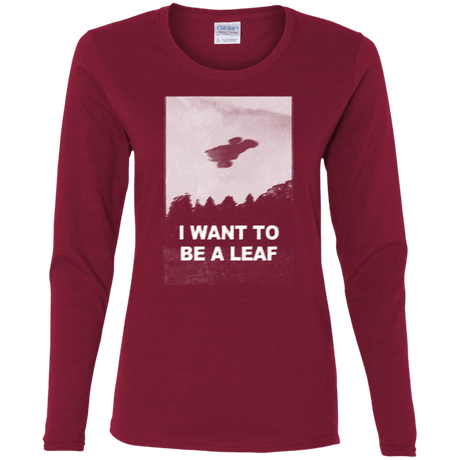 T-Shirts Cardinal / S Be Leaf Women's Long Sleeve T-Shirt