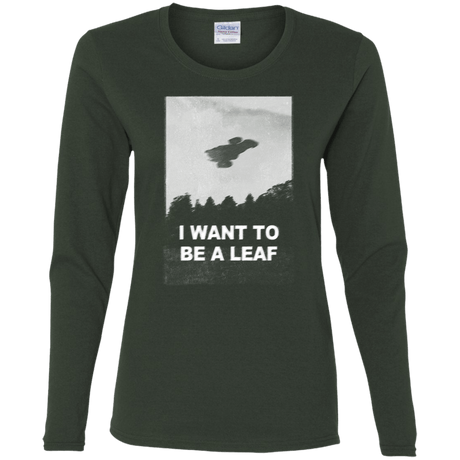 T-Shirts Forest / S Be Leaf Women's Long Sleeve T-Shirt