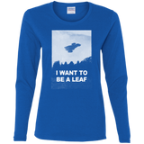 T-Shirts Royal / S Be Leaf Women's Long Sleeve T-Shirt