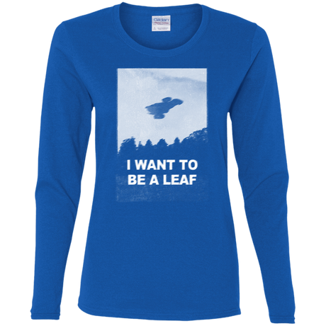 T-Shirts Royal / S Be Leaf Women's Long Sleeve T-Shirt