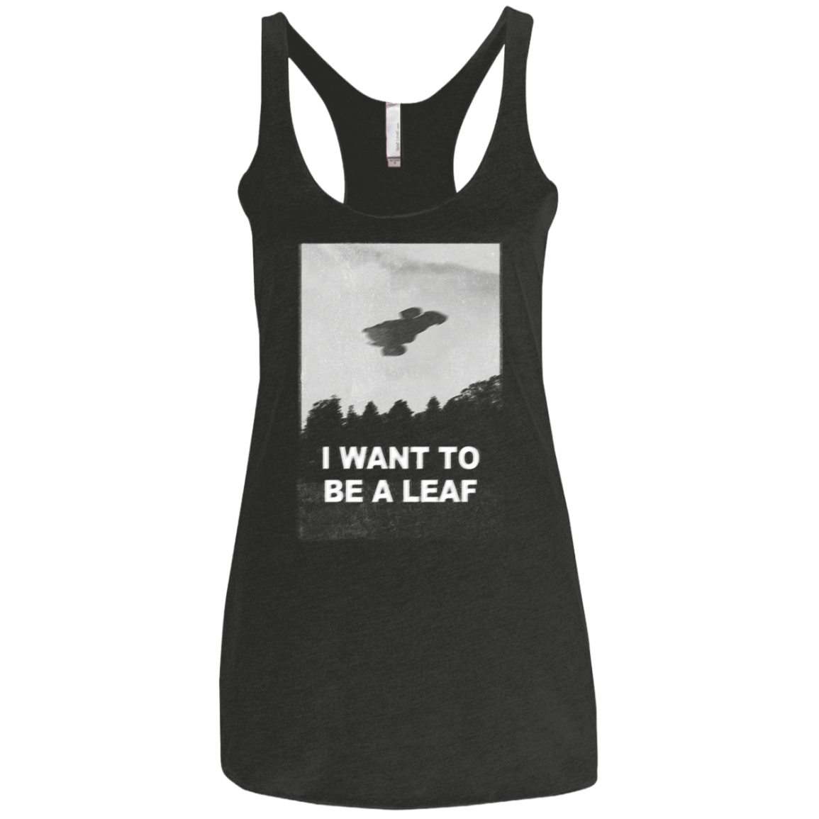 T-Shirts Vintage Black / X-Small Be Leaf Women's Triblend Racerback Tank