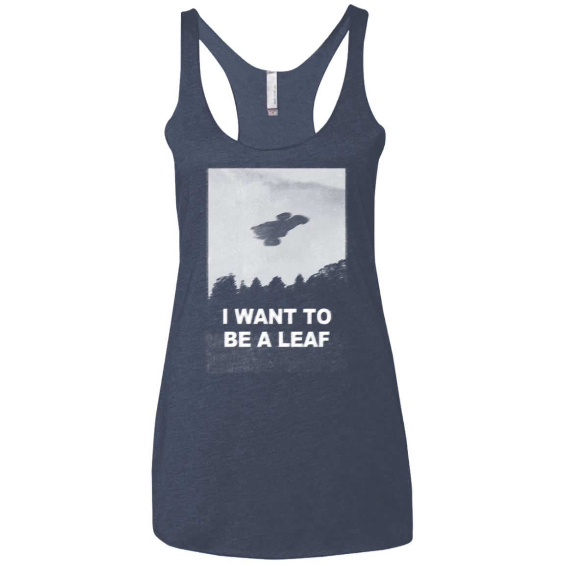 T-Shirts Vintage Navy / X-Small Be Leaf Women's Triblend Racerback Tank