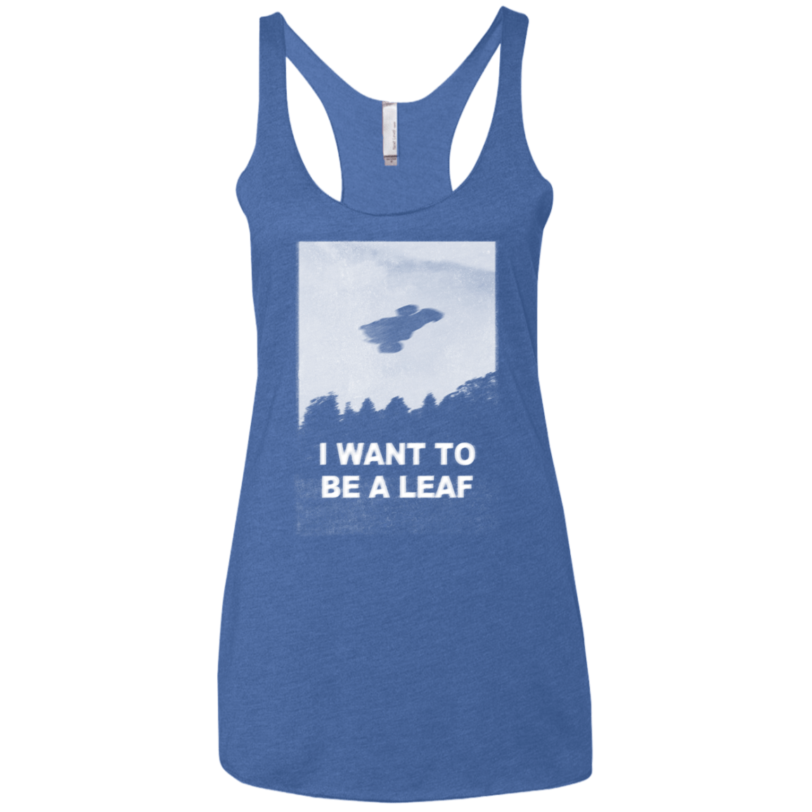 T-Shirts Vintage Royal / X-Small Be Leaf Women's Triblend Racerback Tank