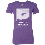T-Shirts Purple Rush / S Be Leaf Women's Triblend T-Shirt