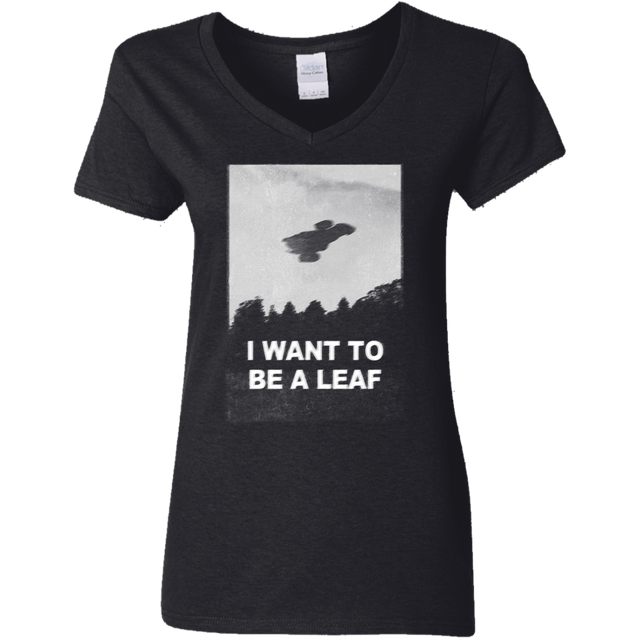 T-Shirts Black / S Be Leaf Women's V-Neck T-Shirt