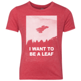 T-Shirts Vintage Red / YXS Be Leaf Youth Triblend T-Shirt