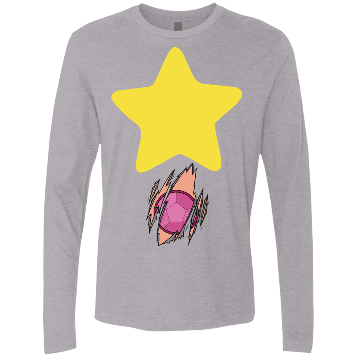 T-Shirts Heather Grey / S Be like Steven Men's Premium Long Sleeve