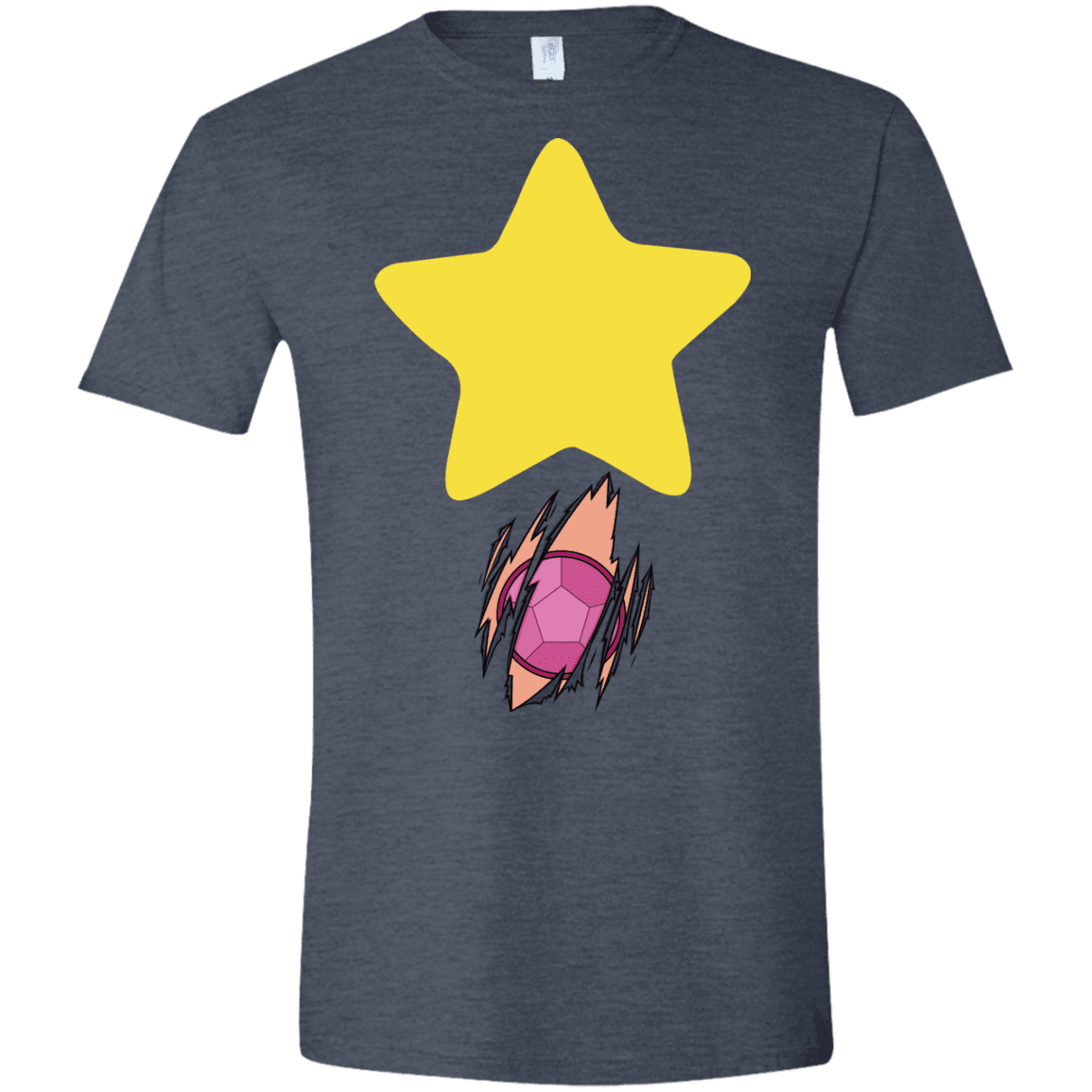 T-Shirts Heather Navy / S Be like Steven Men's Semi-Fitted Softstyle