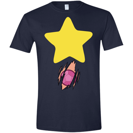 T-Shirts Navy / X-Small Be like Steven Men's Semi-Fitted Softstyle