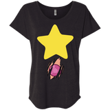 T-Shirts Vintage Black / X-Small Be like Steven Triblend Dolman Sleeve