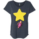 T-Shirts Vintage Navy / X-Small Be like Steven Triblend Dolman Sleeve