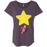 T-Shirts Vintage Purple / X-Small Be like Steven Triblend Dolman Sleeve