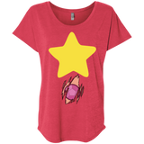 T-Shirts Vintage Red / X-Small Be like Steven Triblend Dolman Sleeve