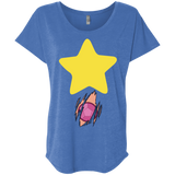 T-Shirts Vintage Royal / X-Small Be like Steven Triblend Dolman Sleeve