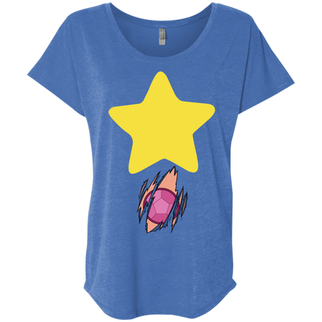 T-Shirts Vintage Royal / X-Small Be like Steven Triblend Dolman Sleeve