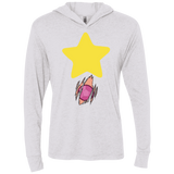 T-Shirts Heather White / X-Small Be like Steven Triblend Long Sleeve Hoodie Tee