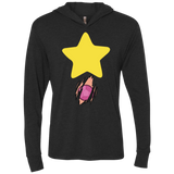 T-Shirts Vintage Black / X-Small Be like Steven Triblend Long Sleeve Hoodie Tee