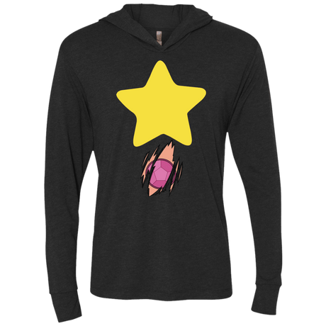 T-Shirts Vintage Black / X-Small Be like Steven Triblend Long Sleeve Hoodie Tee