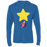 T-Shirts Vintage Royal / X-Small Be like Steven Triblend Long Sleeve Hoodie Tee