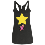 T-Shirts Vintage Black / X-Small Be like Steven Women's Triblend Racerback Tank