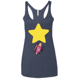 T-Shirts Vintage Navy / X-Small Be like Steven Women's Triblend Racerback Tank
