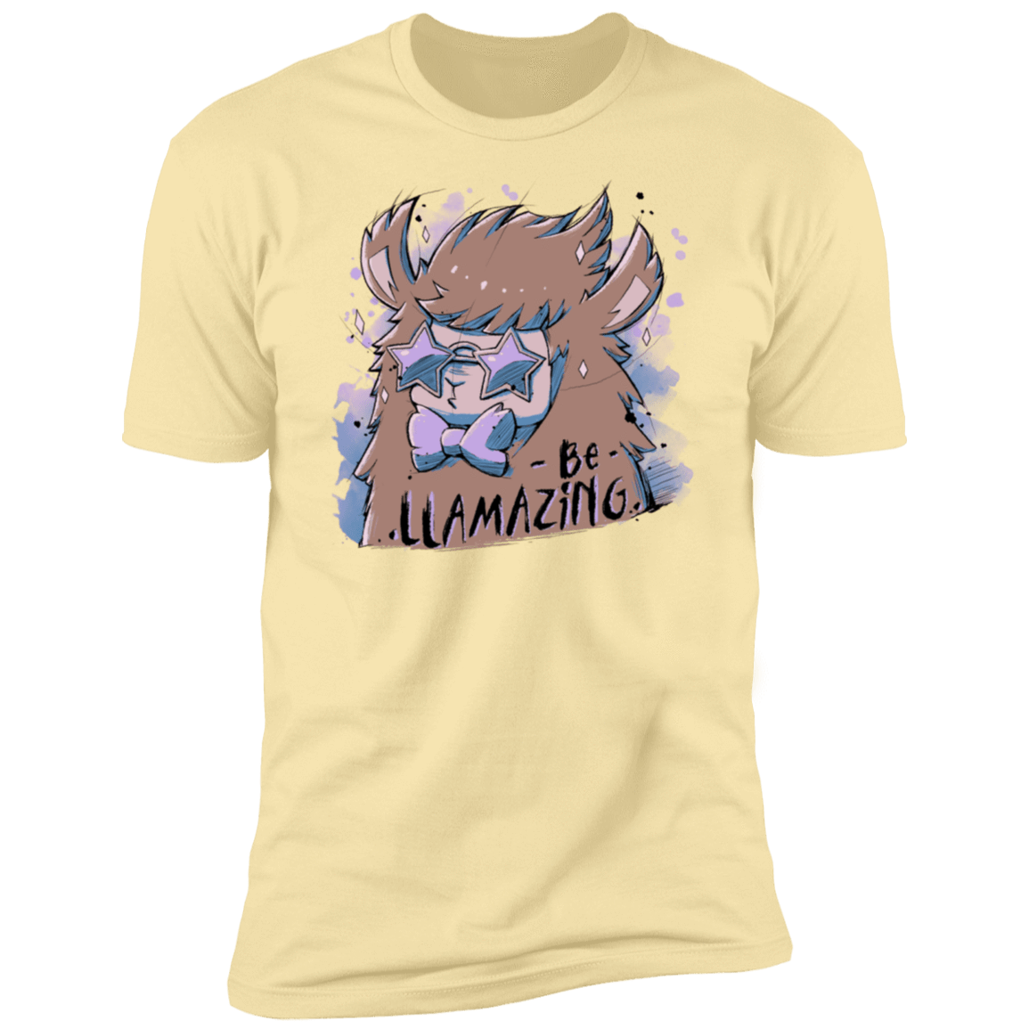 T-Shirts Banana Cream / S Be Llamazing Men's Premium T-Shirt