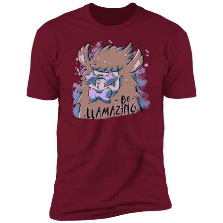 T-Shirts Cardinal / S Be Llamazing Men's Premium T-Shirt