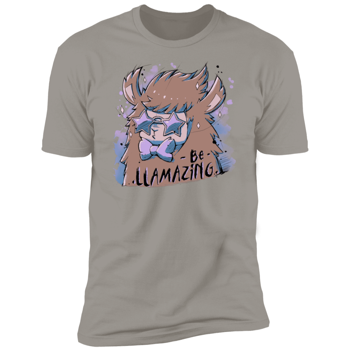 T-Shirts Light Grey / S Be Llamazing Men's Premium T-Shirt
