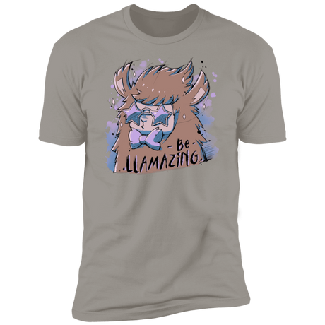 T-Shirts Light Grey / S Be Llamazing Men's Premium T-Shirt
