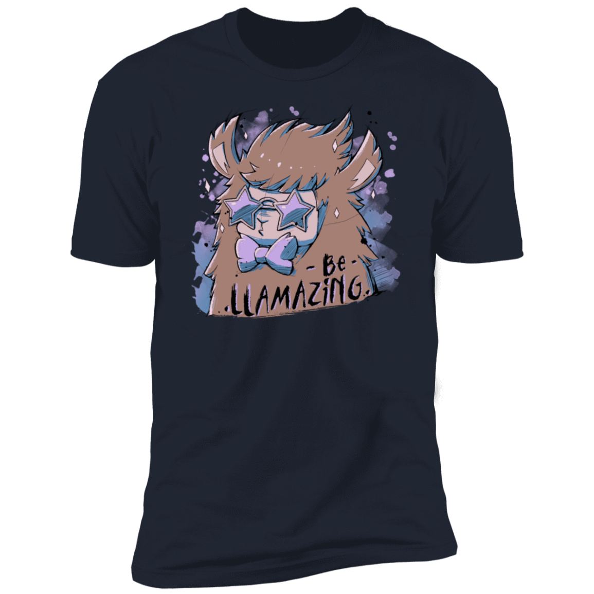T-Shirts Midnight Navy / S Be Llamazing Men's Premium T-Shirt