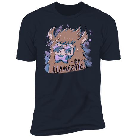 T-Shirts Midnight Navy / S Be Llamazing Men's Premium T-Shirt