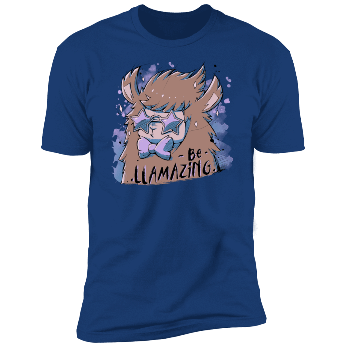 T-Shirts Royal / S Be Llamazing Men's Premium T-Shirt