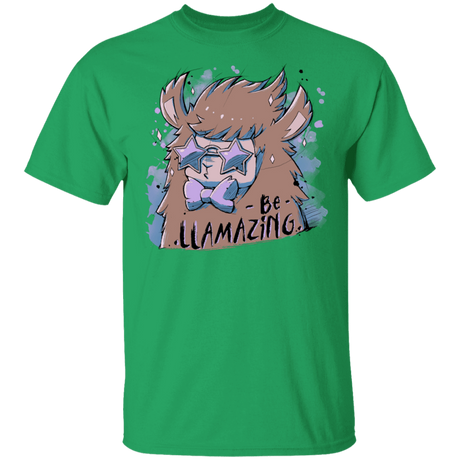 T-Shirts Irish Green / YXS Be Llamazing Youth T-Shirt
