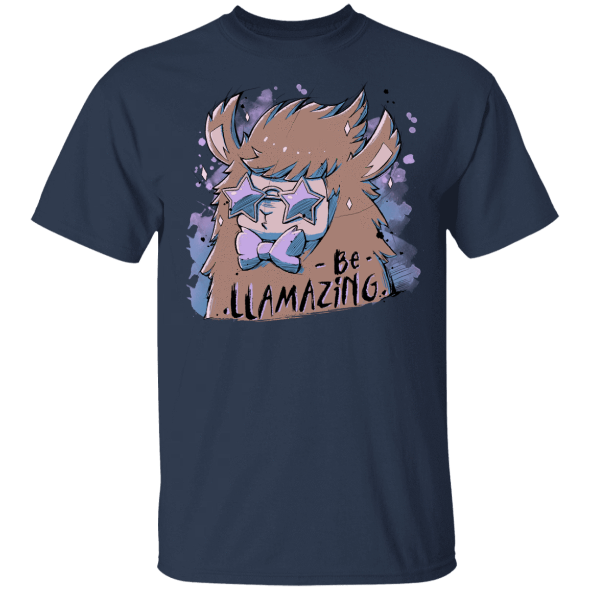 T-Shirts Navy / YXS Be Llamazing Youth T-Shirt