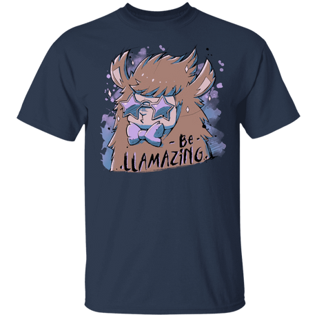 T-Shirts Navy / YXS Be Llamazing Youth T-Shirt