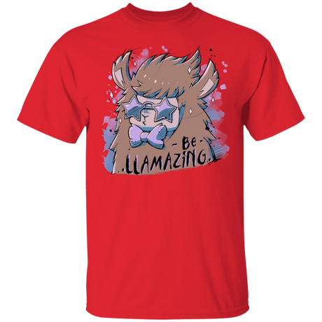 T-Shirts Red / YXS Be Llamazing Youth T-Shirt