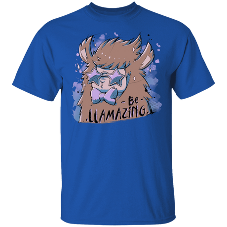 T-Shirts Royal / YXS Be Llamazing Youth T-Shirt
